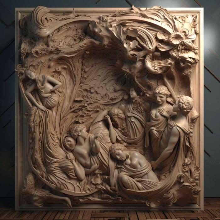 نموذج ثلاثي الأبعاد لآلة CNC 3D Art 